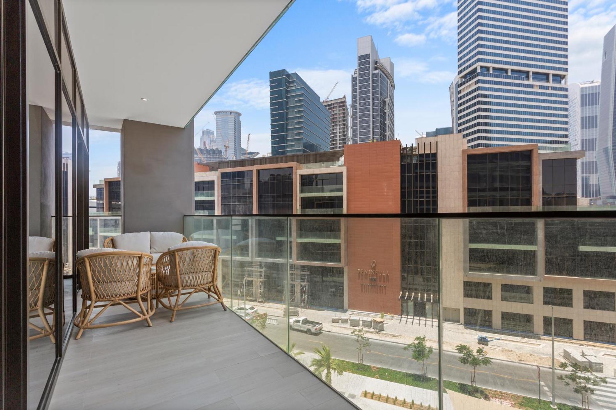 Apartment Lavish 1-bedroom W Burj Khalifa View In Peninsula *